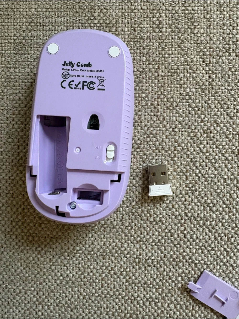 Wireless Jelly Comb Lavender Mouse 💜💜💜